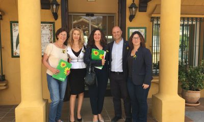 Susan Hannan (Vicepresidenta y Ex Directora de Enfermería), Noemí Román, Silvia Ortega, Angel Krebbers (Responsable de comunicación y Captación de Fondos), Esther Ráez Martínez (Eventos - Fundraiser)