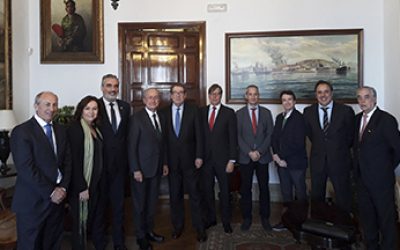 Comite organizador Congreso Hoteleros Nacional con ayuntamiento Málaga